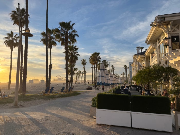 Hyatt Centric Delfina Santa Monica entrance onto boardwalk Hyatt Centric Delfina Santa Monica entrance onto boardwalk
