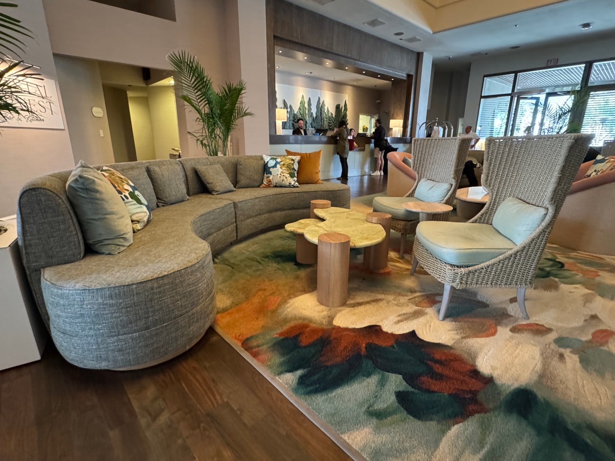 Hyatt Centric Delfina Santa Monica lobby seating