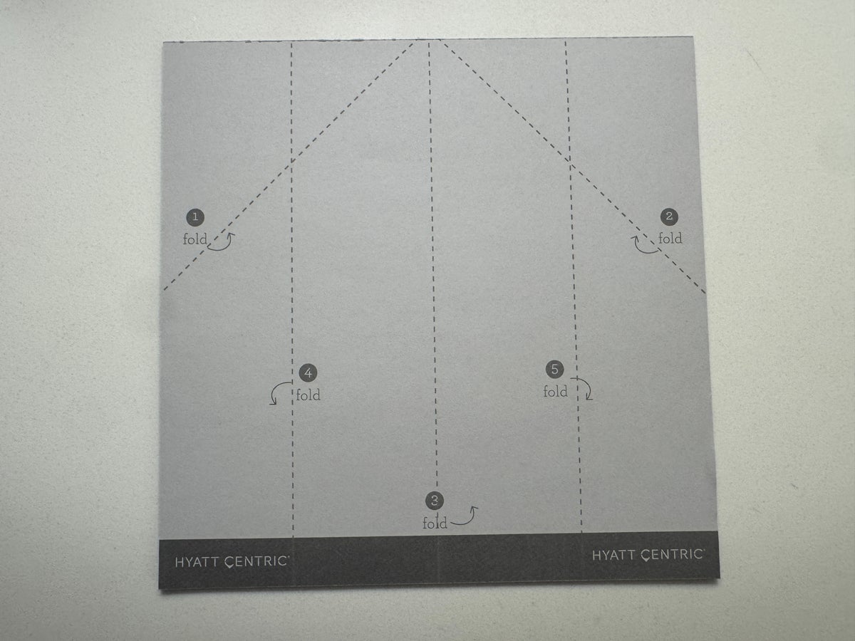 Hyatt Centric Delfina Santa Monica paper airplane