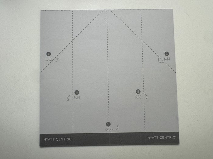 Hyatt Centric Delfina Santa Monica paper airplane Hyatt Centric Delfina Santa Monica paper airplane