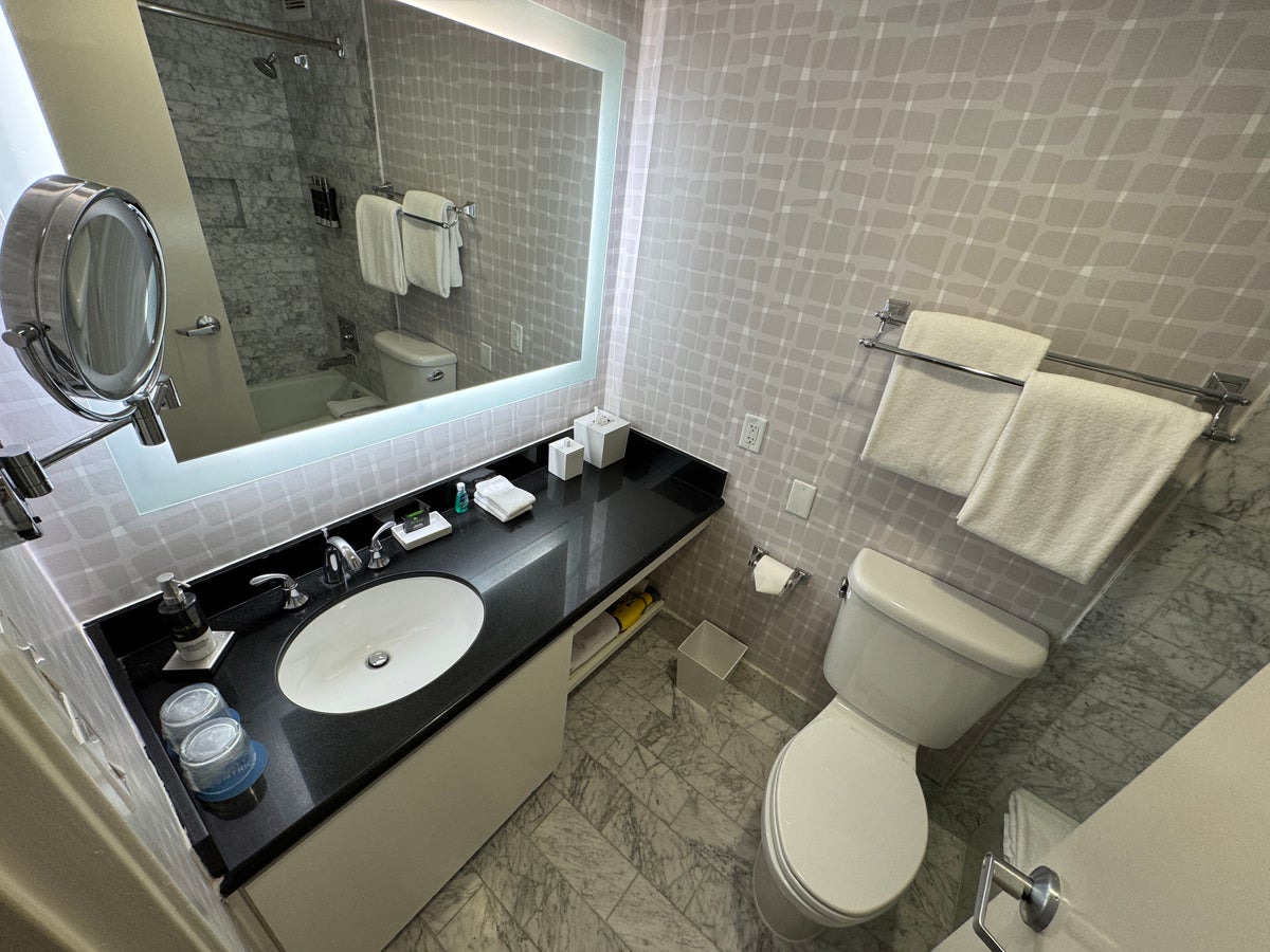 Hyatt Centric Delfina Santa Monica vanity toilet