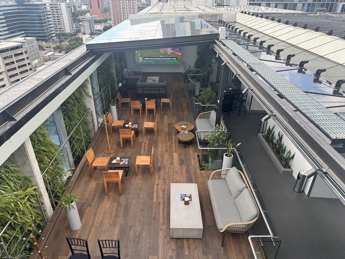 Hyatt Centric Guatemala Rooftop Terrace Aerial View