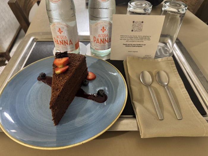 Hyatt Centric Guatemala Welcome Cake