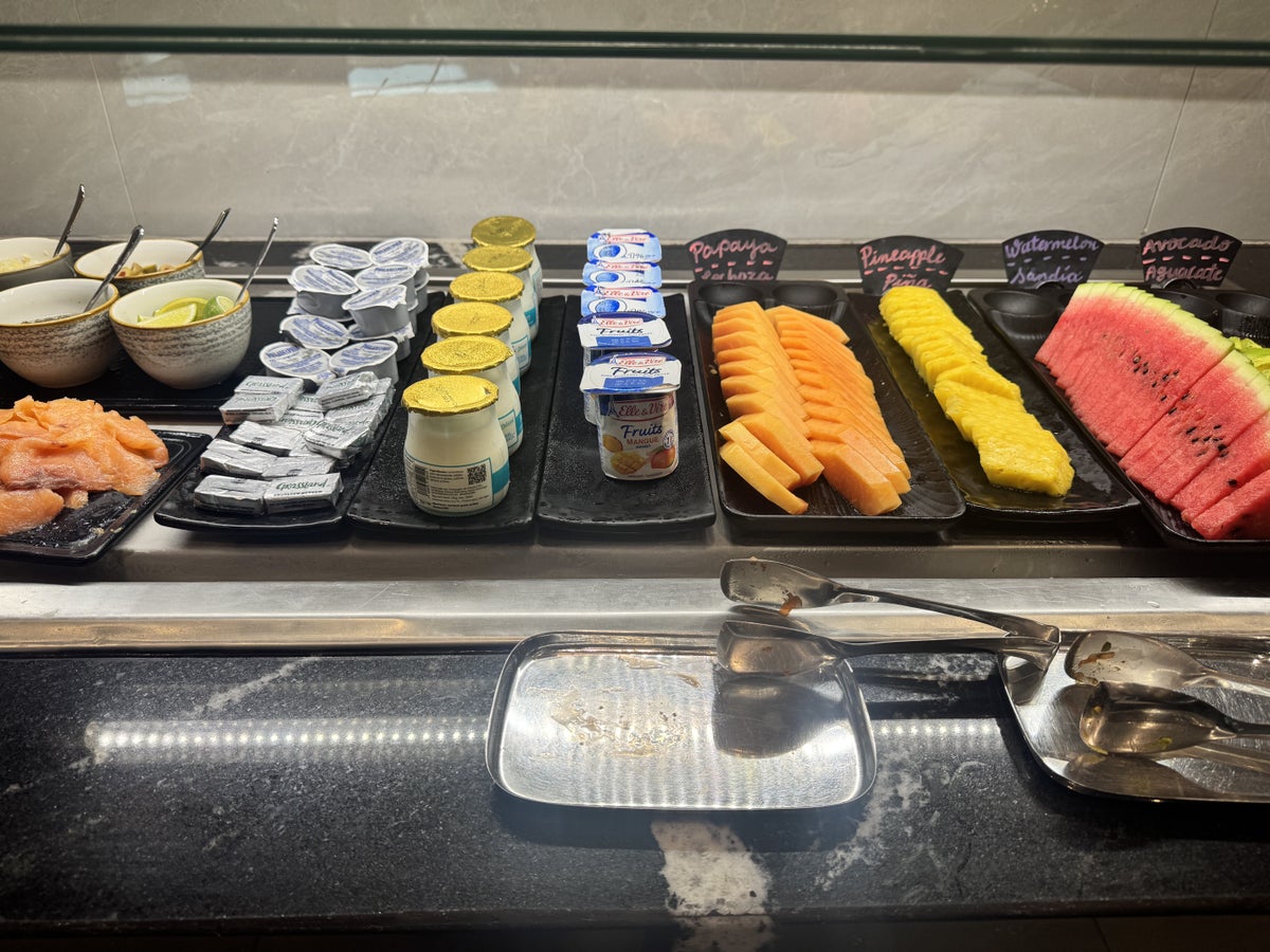 Hyatt Centric Santo Domingo Aon Breakfast Fruit and Salmon
