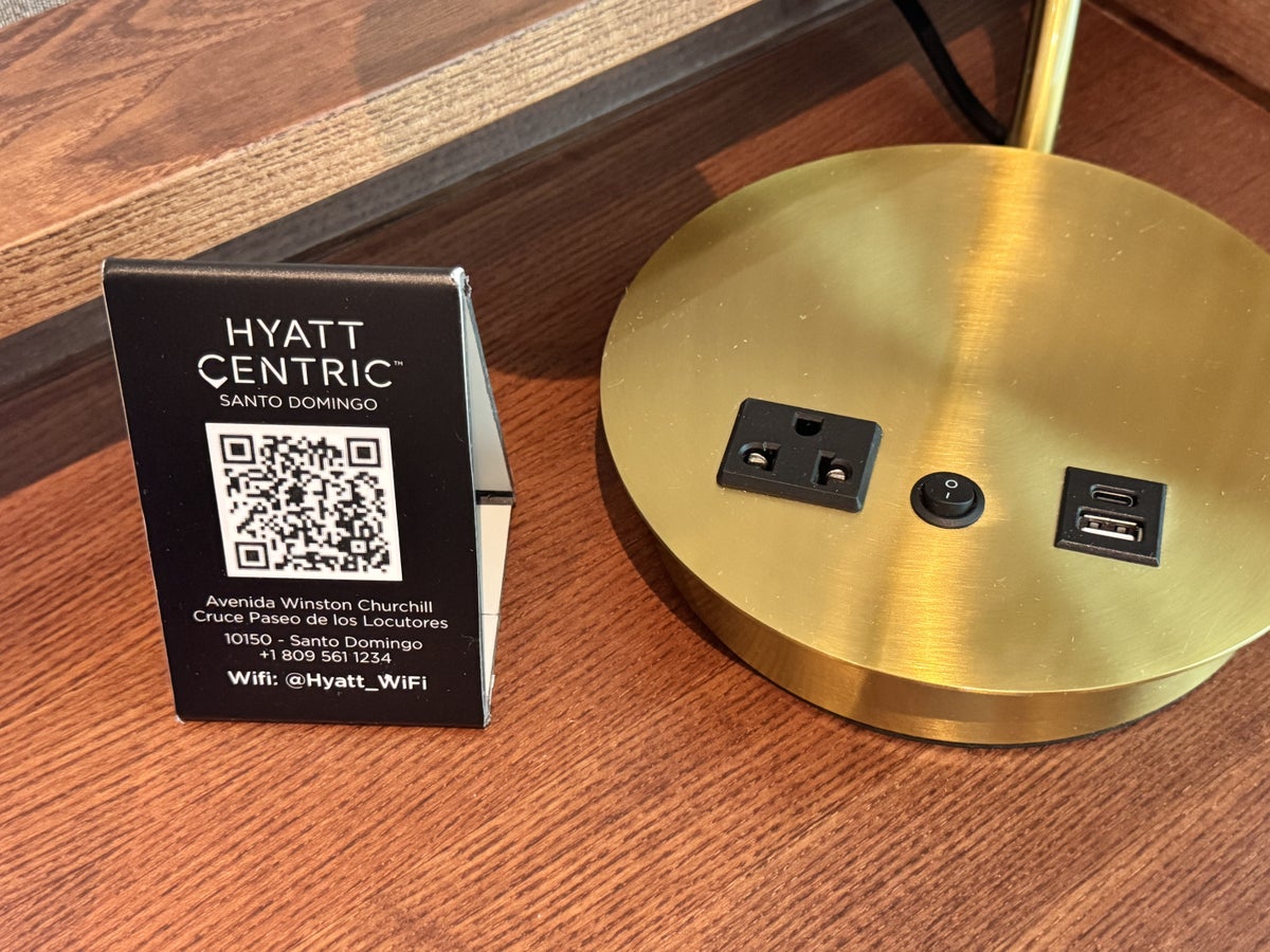 Hyatt Centric Santo Domingo Premiere Suite Desk Power Outlet