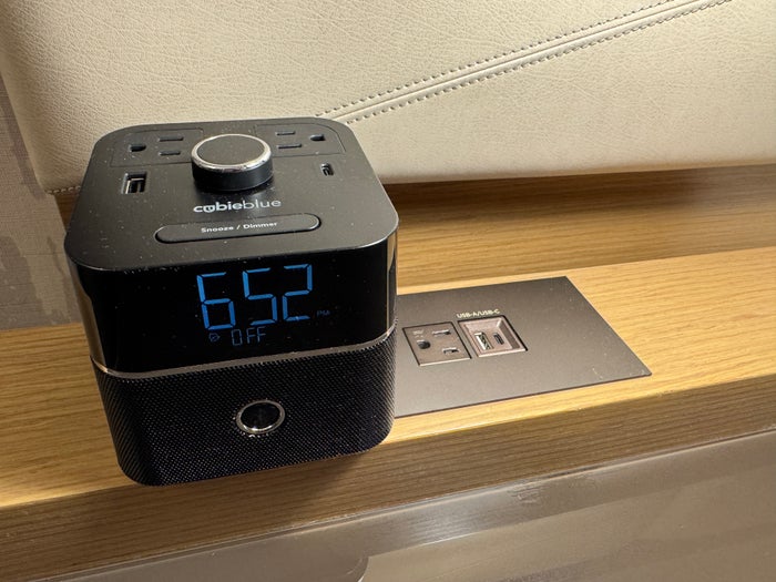 Hyatt Regency Austin alarm clock and outlet Hyatt Regency Austin alarm clock and outlet