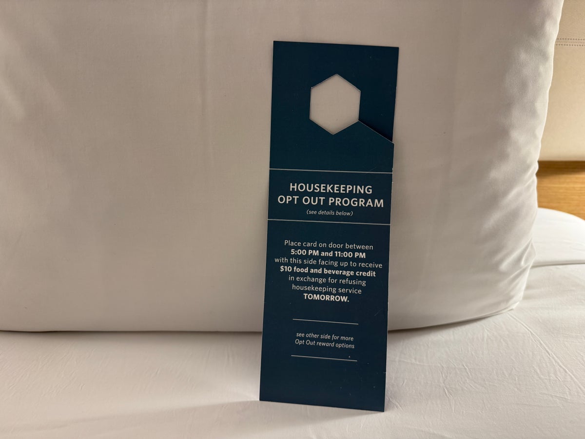 Hyatt Regency Austin housekeeping opt out