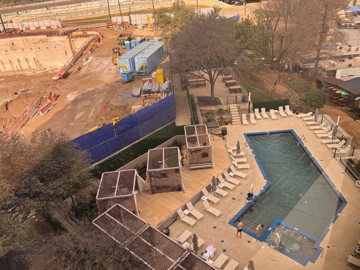 Hyatt Regency Austin pool construction