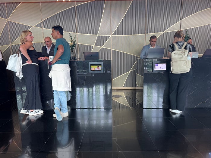 Hyatt Regency Barcelona Tower reception