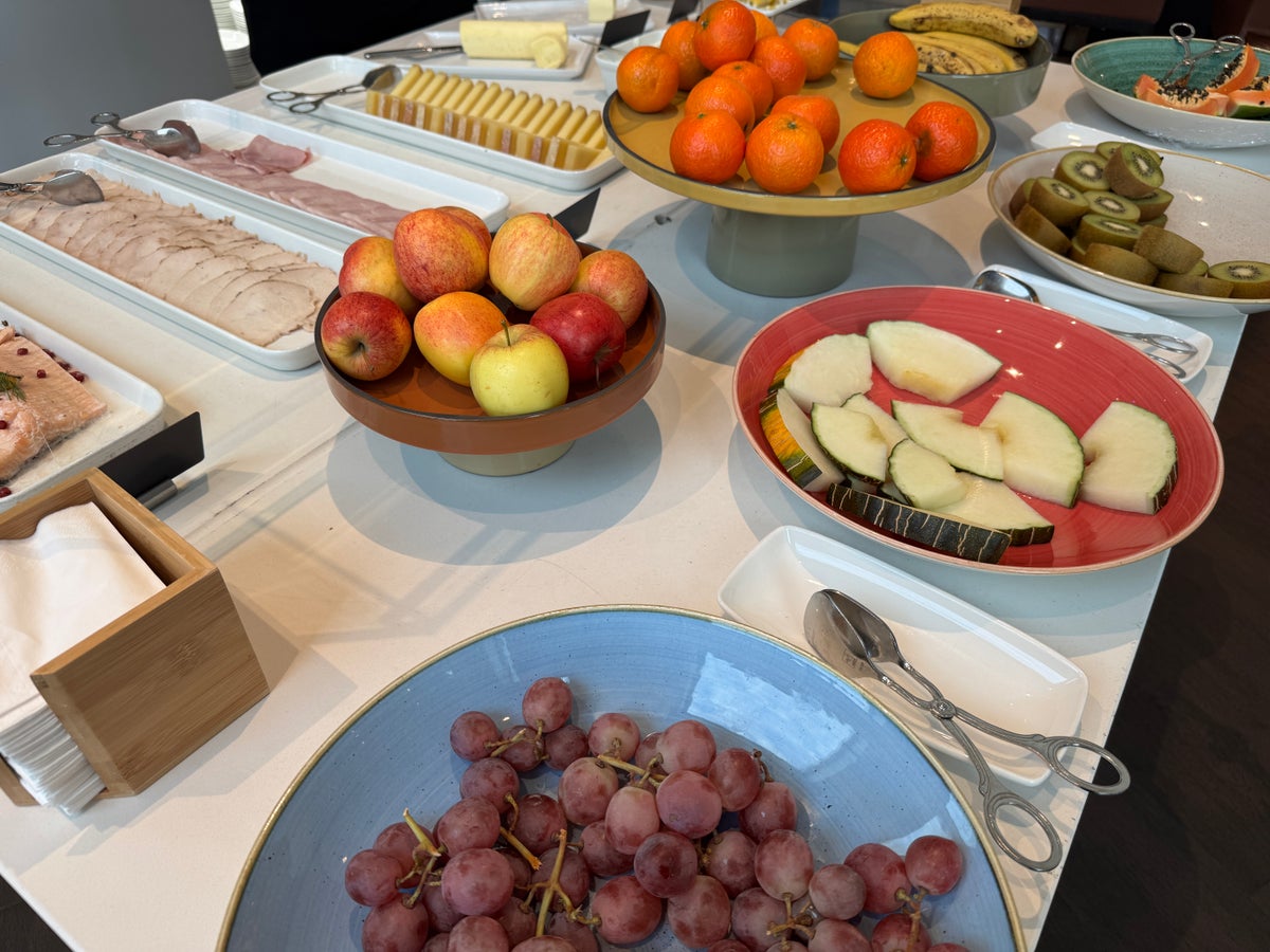 Hyatt Regency Paris Etoile Regency Club breakfast fruit meat