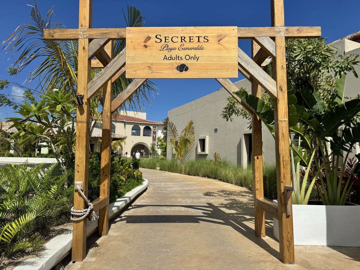 Hyatt Secrets Playa Esmeralda Entrance Sign