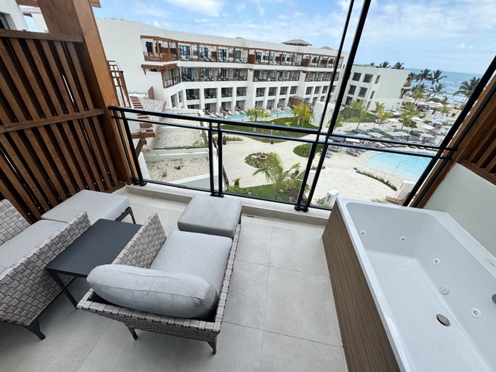 Hyatt Secrets Playa Esmeralda Preferred Club Ocean View Suite Balcony View