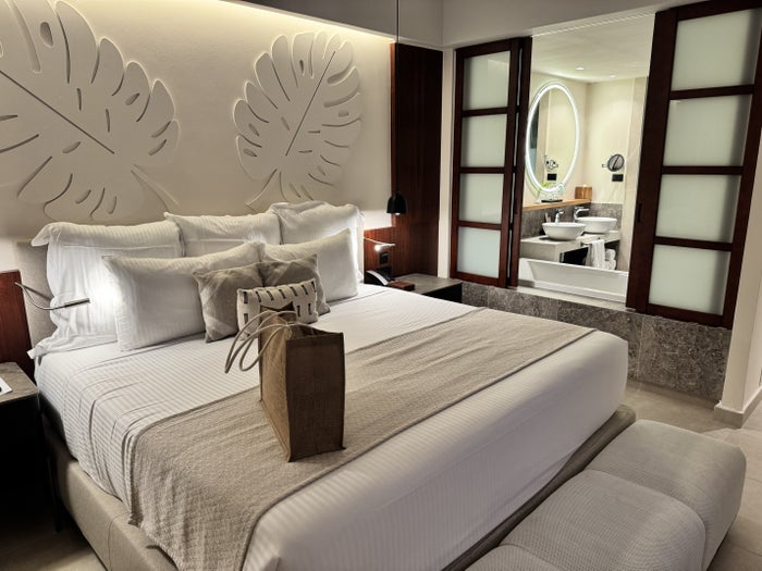 Hyatt Secrets Playa Esmeralda Preferred Club Ocean View Suite Bedroom Bathroom Access