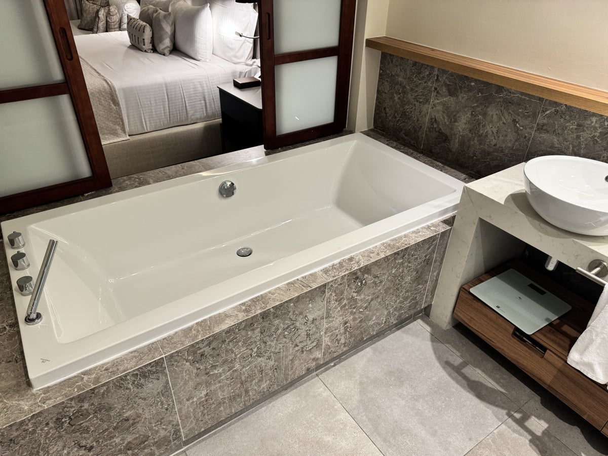 Hyatt Secrets Playa Esmeralda Preferred Club Ocean View Suite Soaking Tub