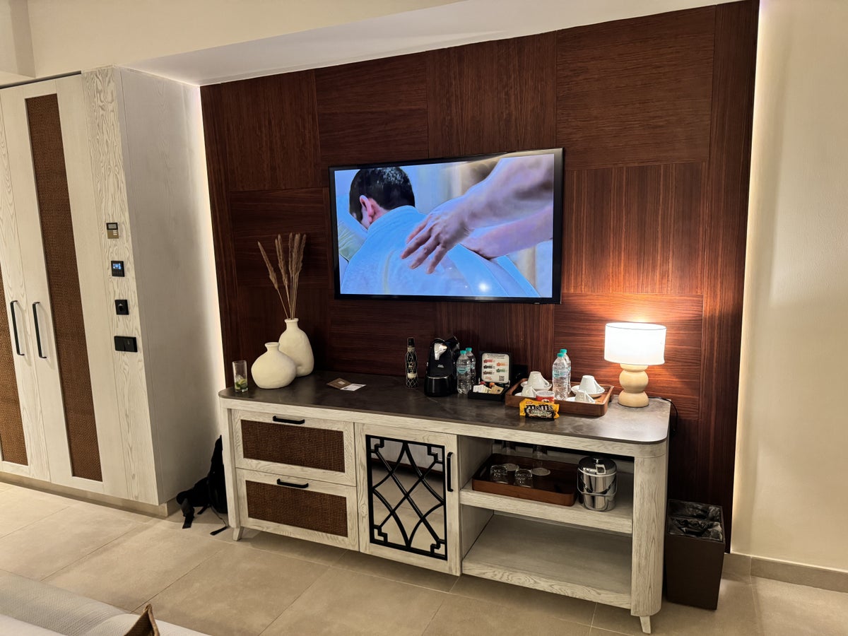 Hyatt Secrets Playa Esmeralda Preferred Club Ocean View Suite TV Console