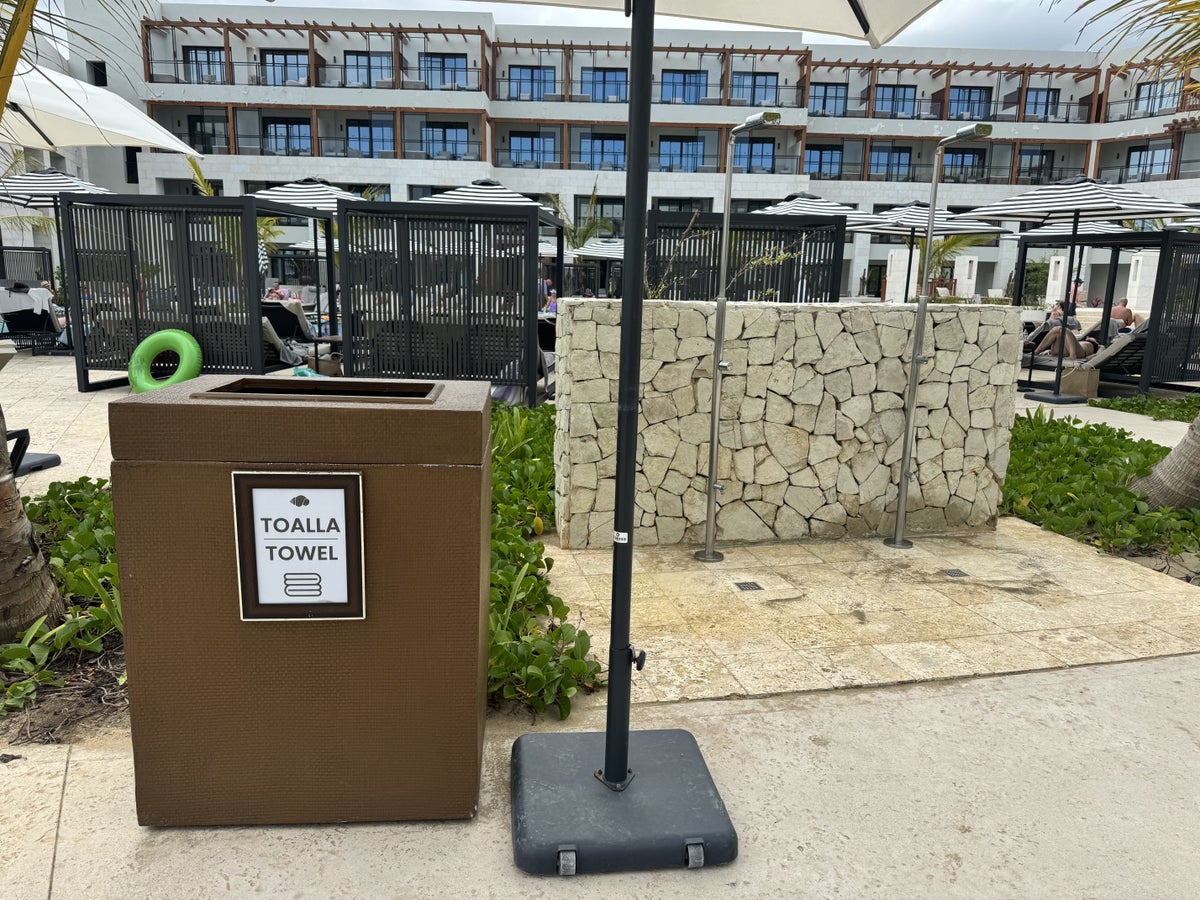 Hyatt Secrets Playa Esmeralda Preferred Pool Towel Station