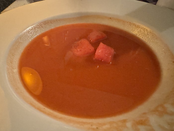 Hyatt Secrets Playa Esmeralda Rosewater Watermelon Soup