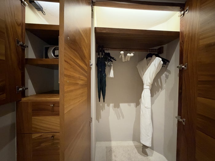 Hyatt Thompson Zihuatanejo Mexico Closet Robe and Safe