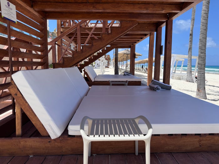 Hyatt Zilara Cancun Beach Daybeds Stairs