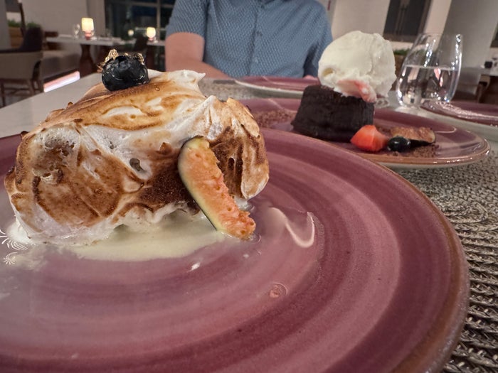 Hyatt Zilara Cancun Dessert Plates Restaurant Table