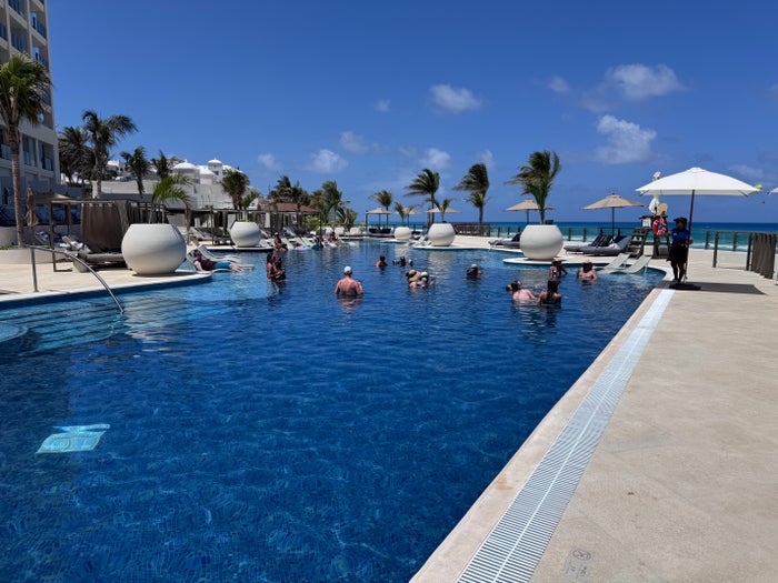 Hyatt Zilara Cancun Pool Guests Swimming