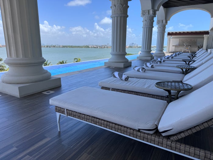 Hyatt Zilara Cancun Pool Loungers Ocean View Hyatt Zilara Cancun Pool Loungers Ocean View