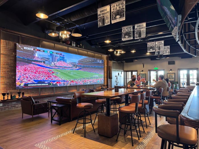 Hyatt Zilara Cancun Sports Bar Seating Screen