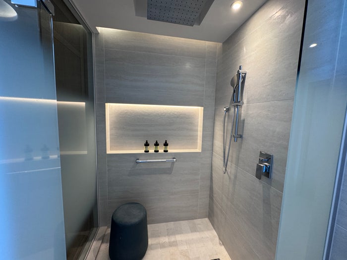 Hyatt Zilara Cancun Walk in Shower Stool