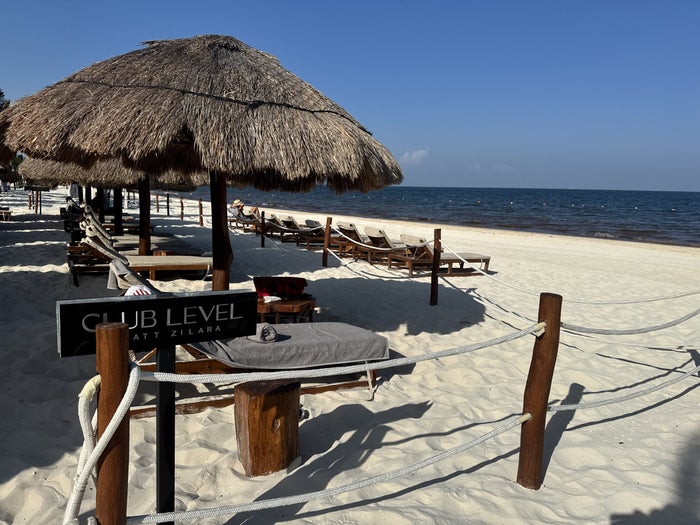 Hyatt Zilara Riviera Maya Club Level Beach Cabanas