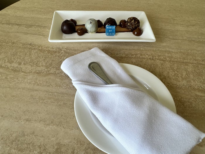 Hyatt Zilara Riviera Maya Welcome Chocolates