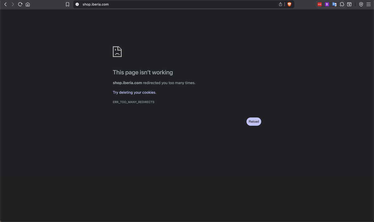 Iberia Wi Fi not working A321XLR MAD BOS