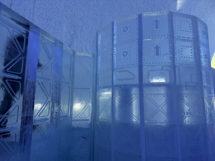 Ice Hotel Sweden Choice Ascend Ice Bar seating wall