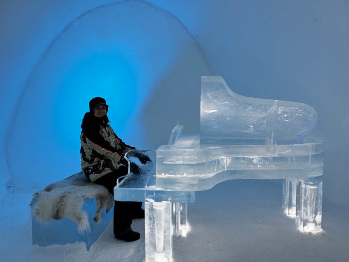 Ice Hotel Sweden Choice Ascend Ice Rooms piano
