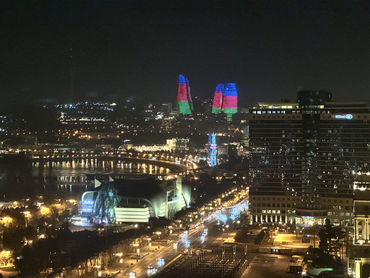 JW Marriott Absheron Baku City View Flame Towers Night