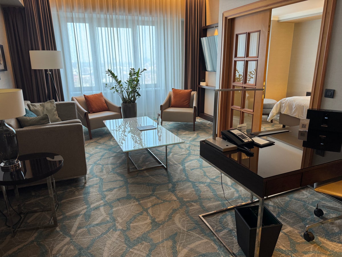 JW Marriott Bucharest Grand Hotel Executive Suite living room