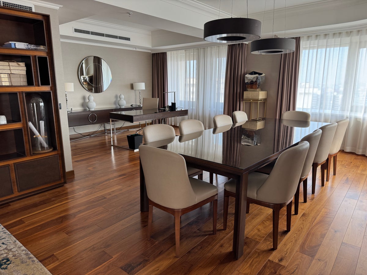 JW Marriott Bucharest Grand Hotel Presidential Suite dining