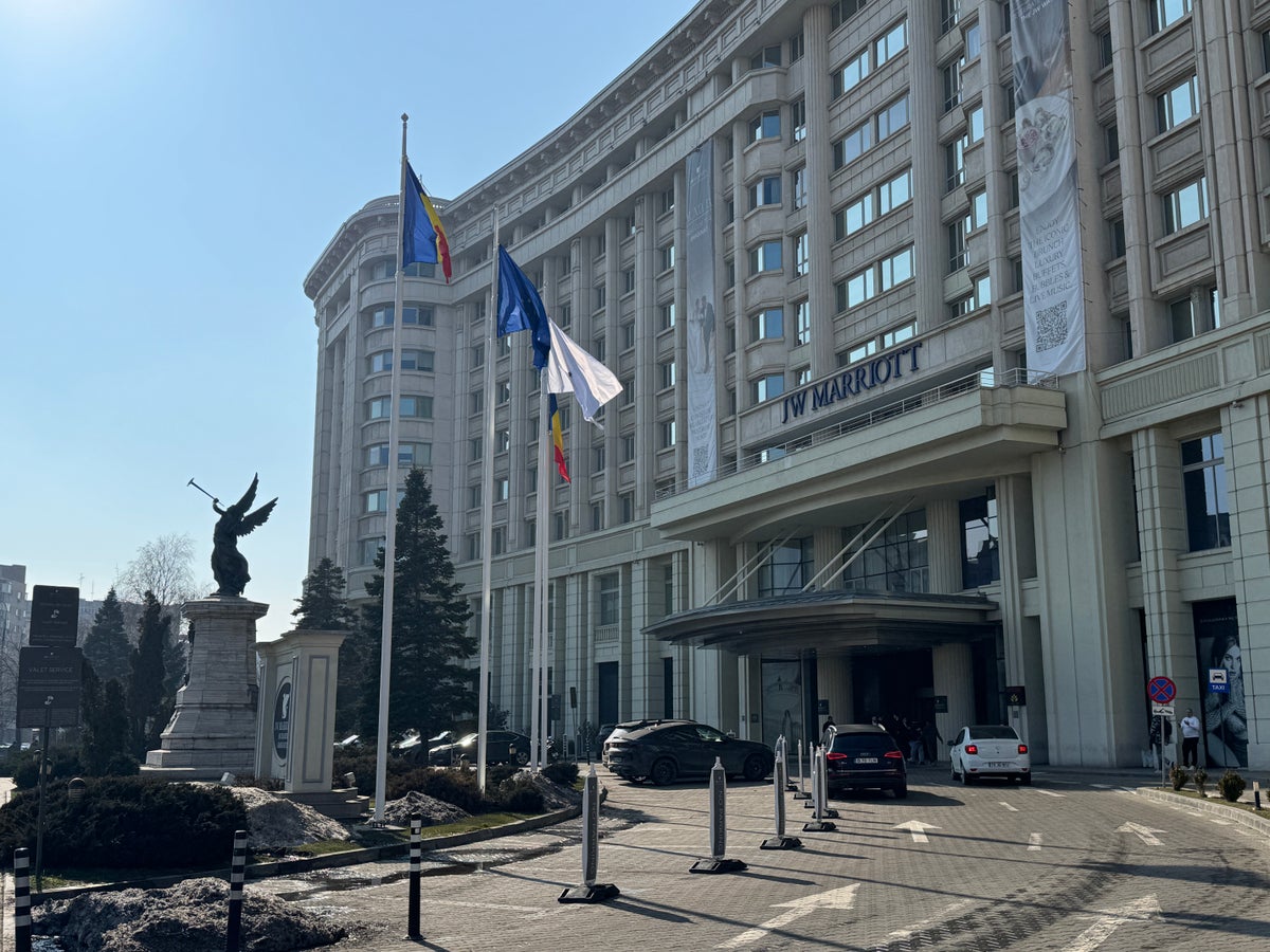 JW Marriott Bucharest Grand Hotel exterior entry