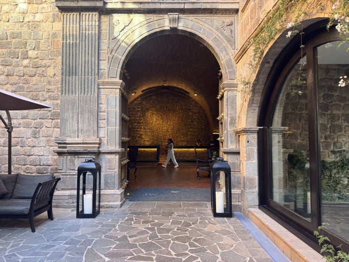 JW Marriott El Convento Cusco Peru Lobby Entrance Archway