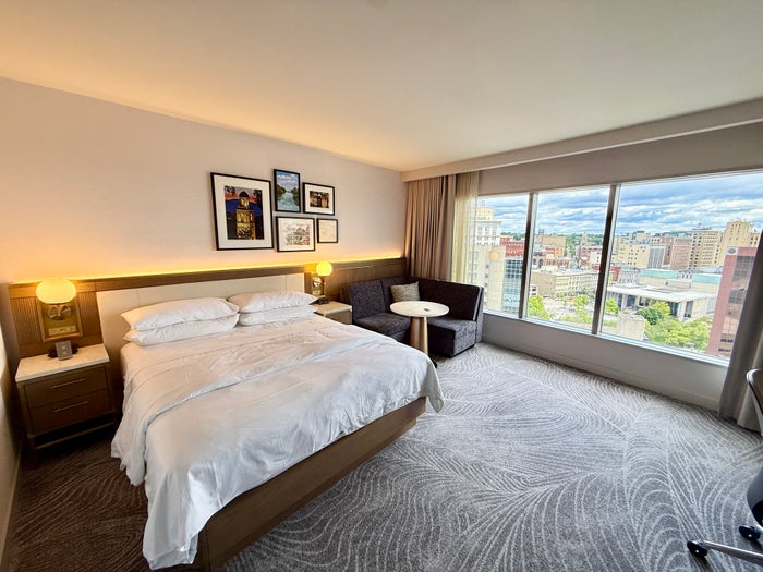 JW Marriott Grand Rapids King Bed and City View