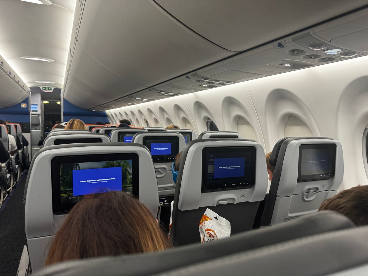 JetBlue A220 economy cabin JetBlue A220 economy cabin