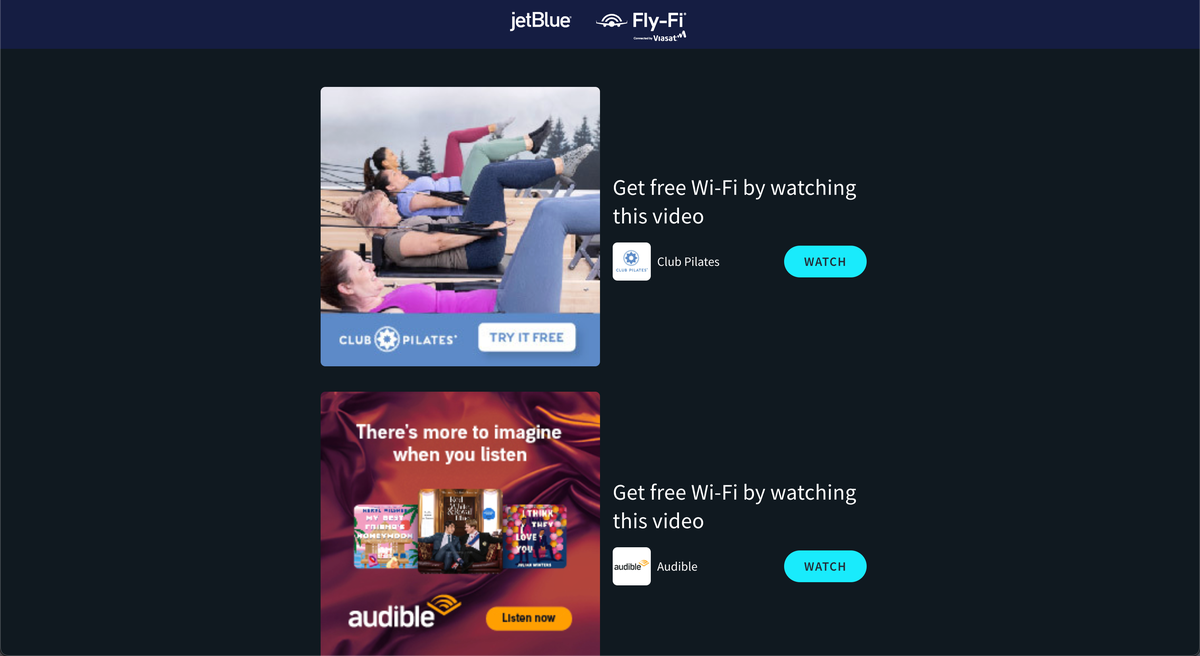 JetBlue Wi Fi ads JetBlue Wi Fi ads