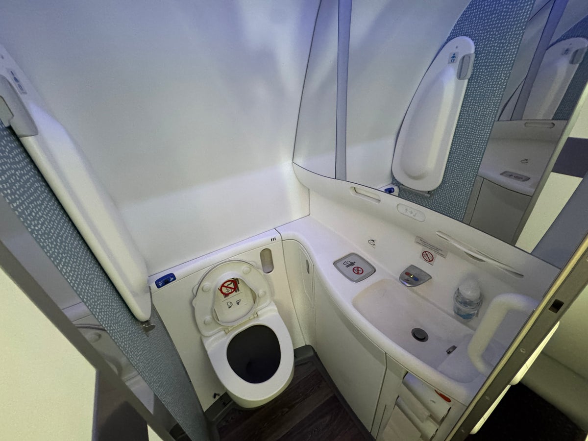 KLM 787 10 economy IAH AMS lavatory KLM 787 10 economy IAH AMS lavatory