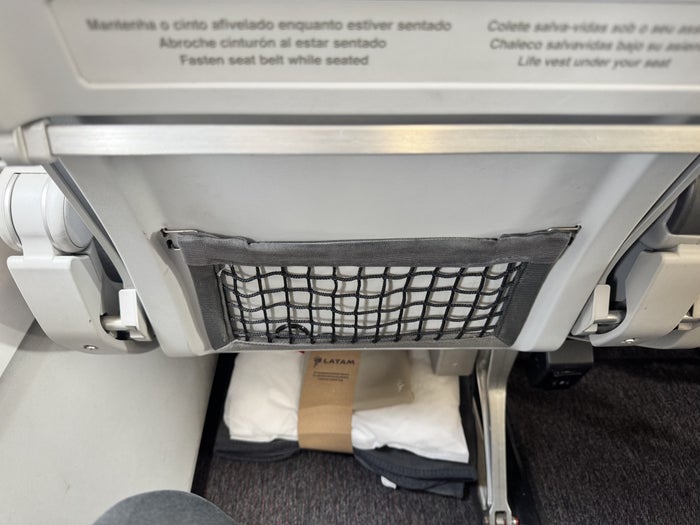 LATAM A320 Premium Economy Seat Pocket