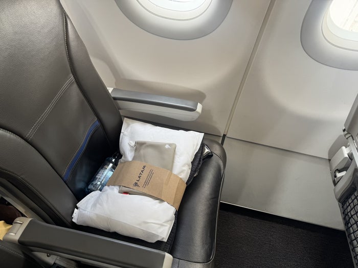 LATAM A320 Premium Economy Seat With Amenities