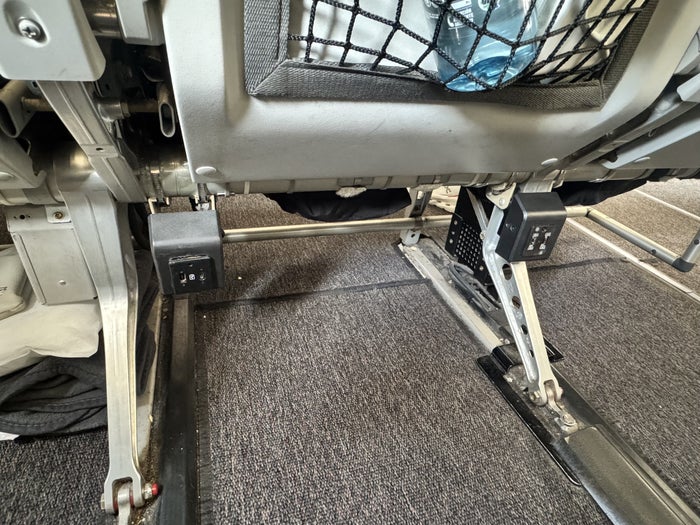 LATAM A320 Premium Economy Under Seat Power Outlets