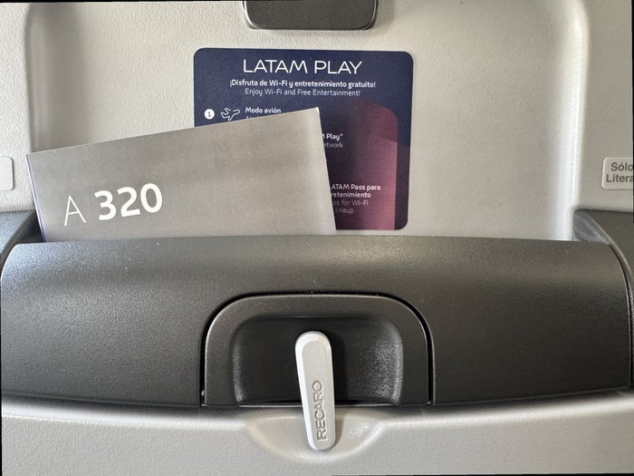 LATAM A320 Premium Economy Wi Fi Card