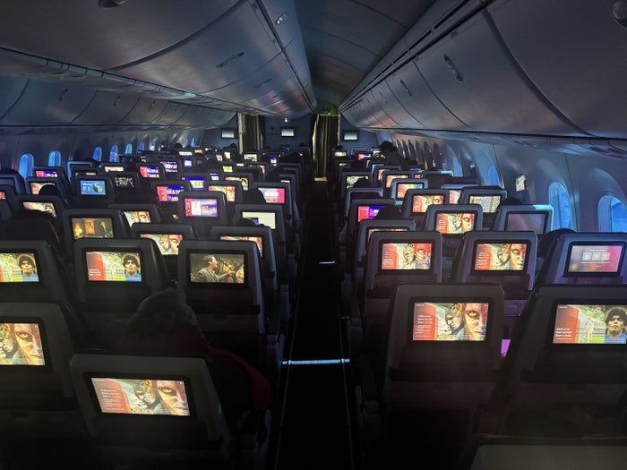LATAM B787 9 GRU MEX Economy Cabin