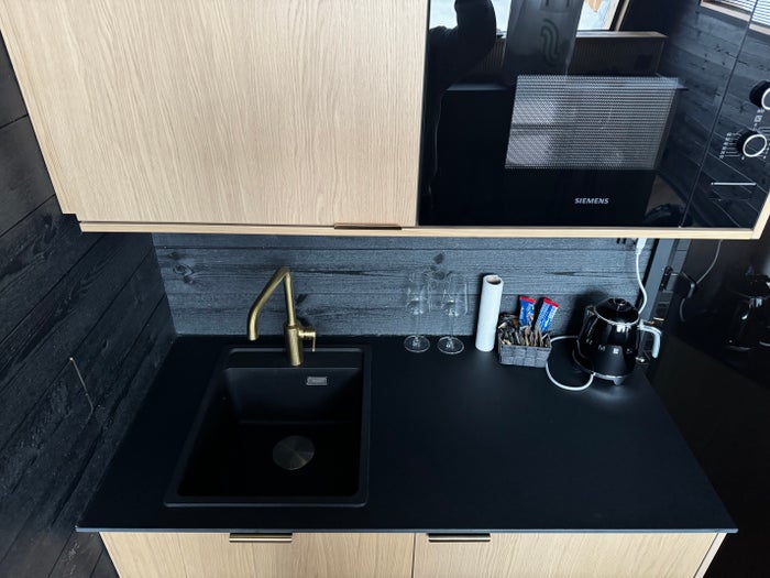 Lapland Glow Chalets kitchenette