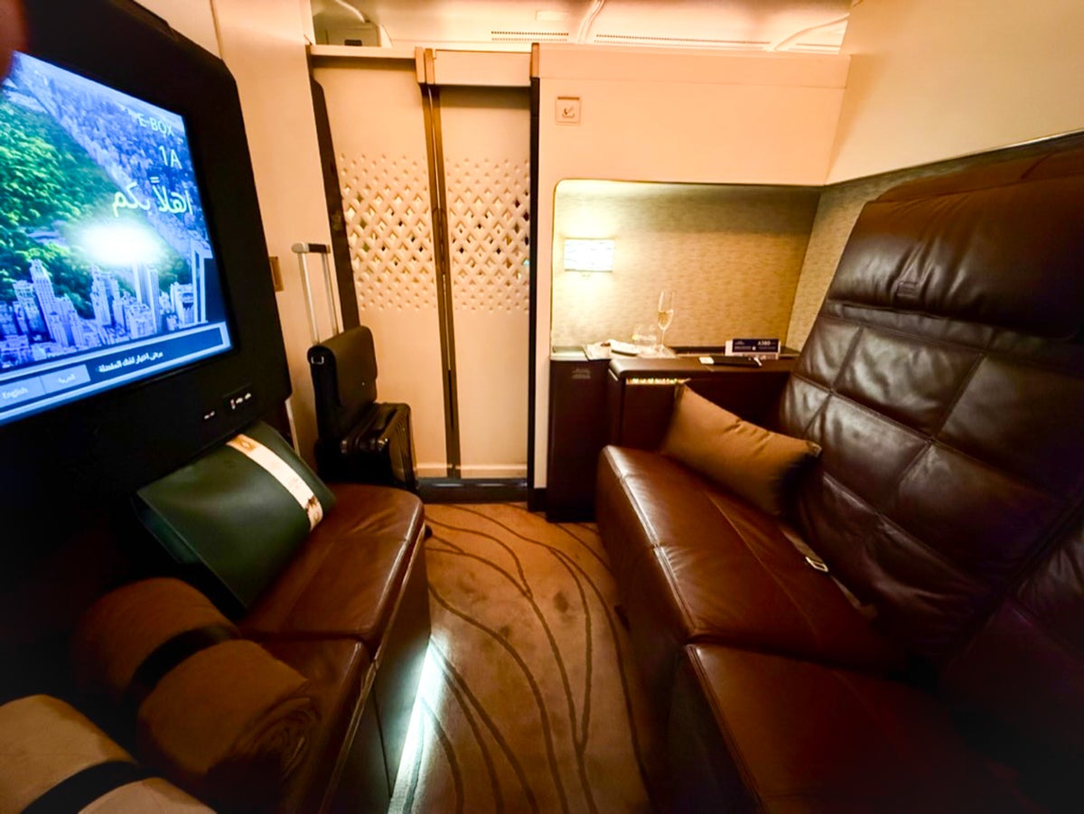 Living Room area Etihad A380 The Residence Image Credit Alex Miller Living Room area Etihad A380 The Residence Image Credit Alex Miller