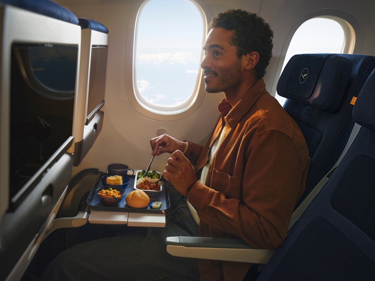Lufhansa FOX economy passenger dining